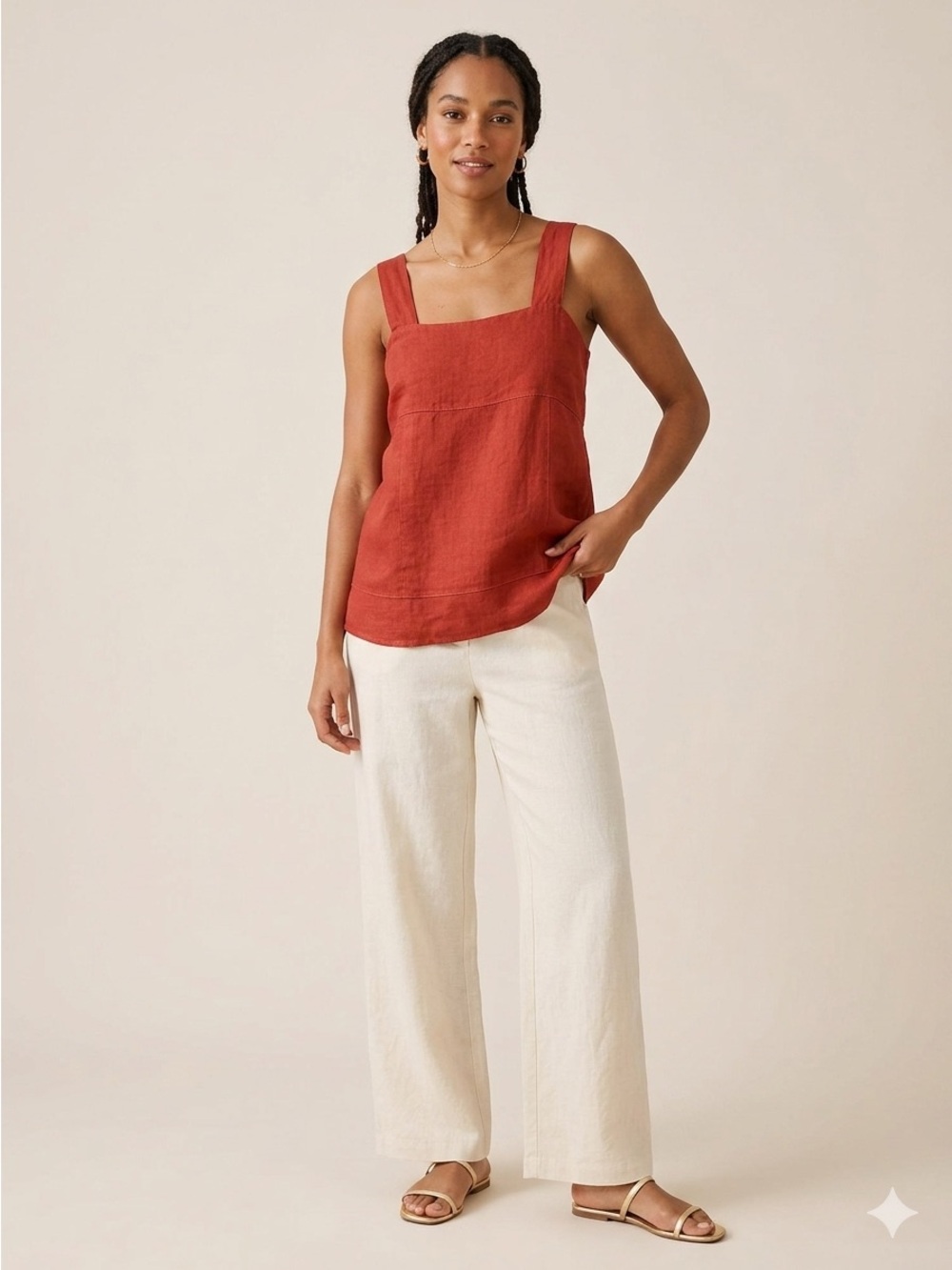 New Francesca Bettini Italian Linen Tank top